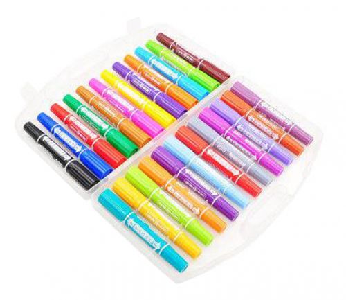 24PCS Non-toxic Highlighter Double-headed Marker Pen Writing-markers