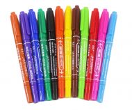 12PCS Non-toxic Highlighter Double-headed Marker Pen Children Painted Pen