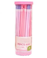 Writing Pencils Wood-Cased HB Pencils 50 Pieces(Pink-Purple)