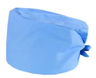 Adjustable Tie Back Cotton Scrub Cap Nurse Hat Medical Doctor Cap(Azure)