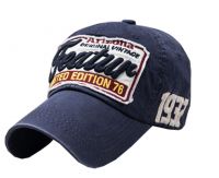 Adjustable Unisex Cool Baseball Cap Summer Hat Cotton Free Size(Navy)