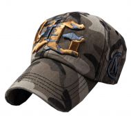 Outdoor Adjustable Unisex Cool Baseball Cap Summer Hat Cotton Free Size(Black)