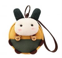 [Rabbit]Small Pocket Purse Animal Case Zipper Pouch Wallet Bag 3.94